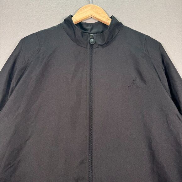 Vintage Jordan Track Jacket Mens XL Full Zip Black Swoosh Nike‎ Basketball Hoop - Picture 4 of 13